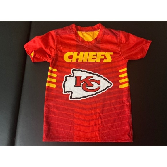 NFL Other - Kids Med Kansas City Chiefs NFL Flag Football Jersey Red Yellow
